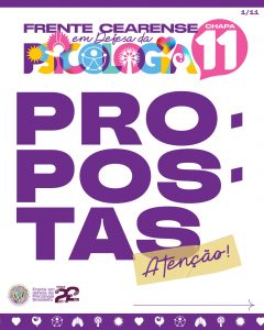 A Frente Cearense em Defesa da Psicologia apresenta suas propostas