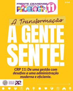 A transformação, a gente sente!
