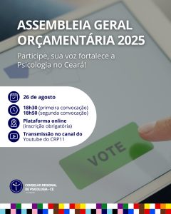Assembleia Geral Orçamentária 2025 – Participe!