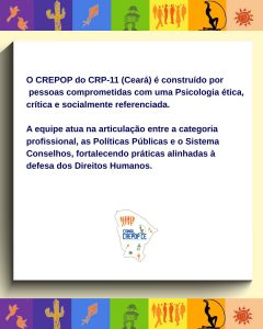 Conheça a equipe CREPOP do CRP-11 (Ceará)