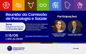 Comissão de Psicologia e Saúde promove reunião aberta sobre regulamentação da psicoterapia