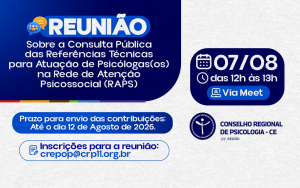 CREPOP promove reunião sobre consulta pública das Referências Técnicas para atuação da Psicologia na Rede de Atenção Psicossocial (RAPS)